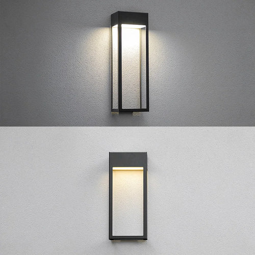 VZVI Applique murale extérieures modernes imperméables Jardin Cottage Paysage Porche Réverbère pour terrasse Balcon Garage avec ampoules LED - vue 4 sur 9