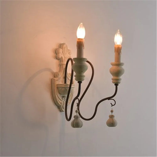 lustre suspendu en fer et bois vintage style industriel - vue 12 sur 11