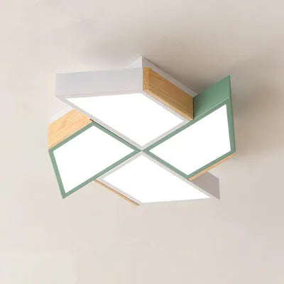 plafonnier led en forme de moulin à vent design moderne - vue 12 sur 18
