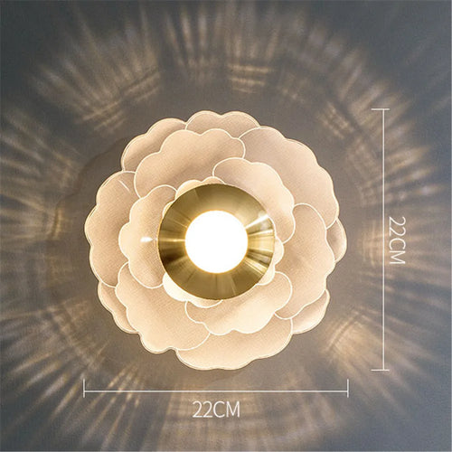 applique murale led moderne à fleurs interchangeables pour décoration intérieure - vue 9 sur 9