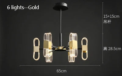 lustre de luxe design pour un éclairage nordique élégant - vue 15 sur 17