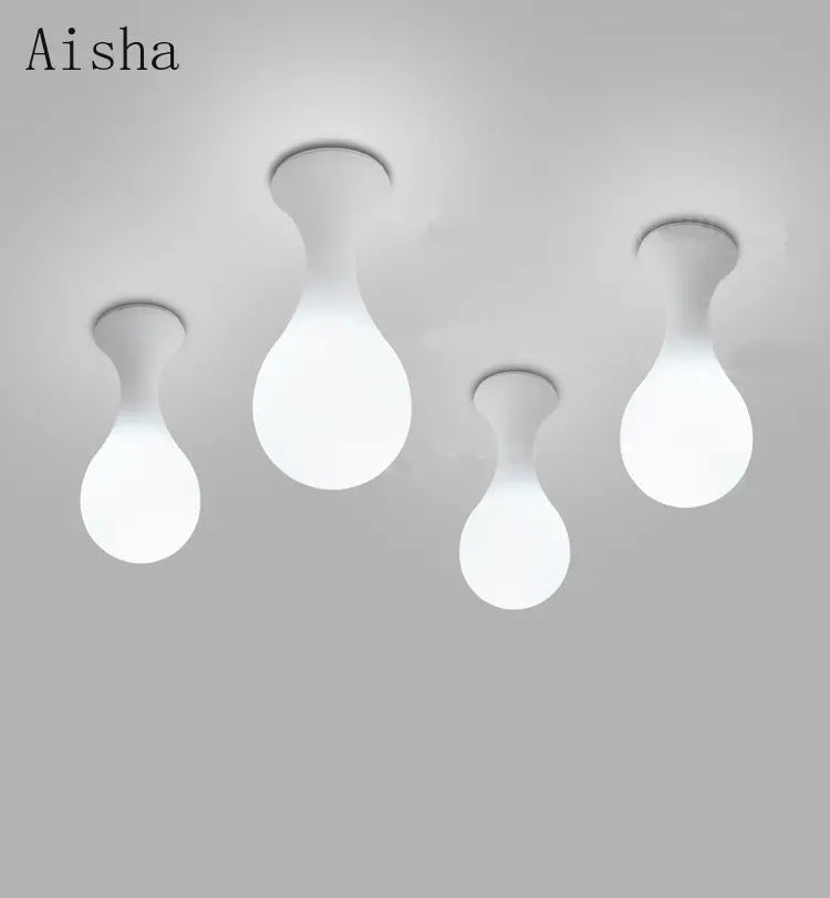 plafonnier créatif en forme de goutte de pluie design moderne - vue 2 sur 7