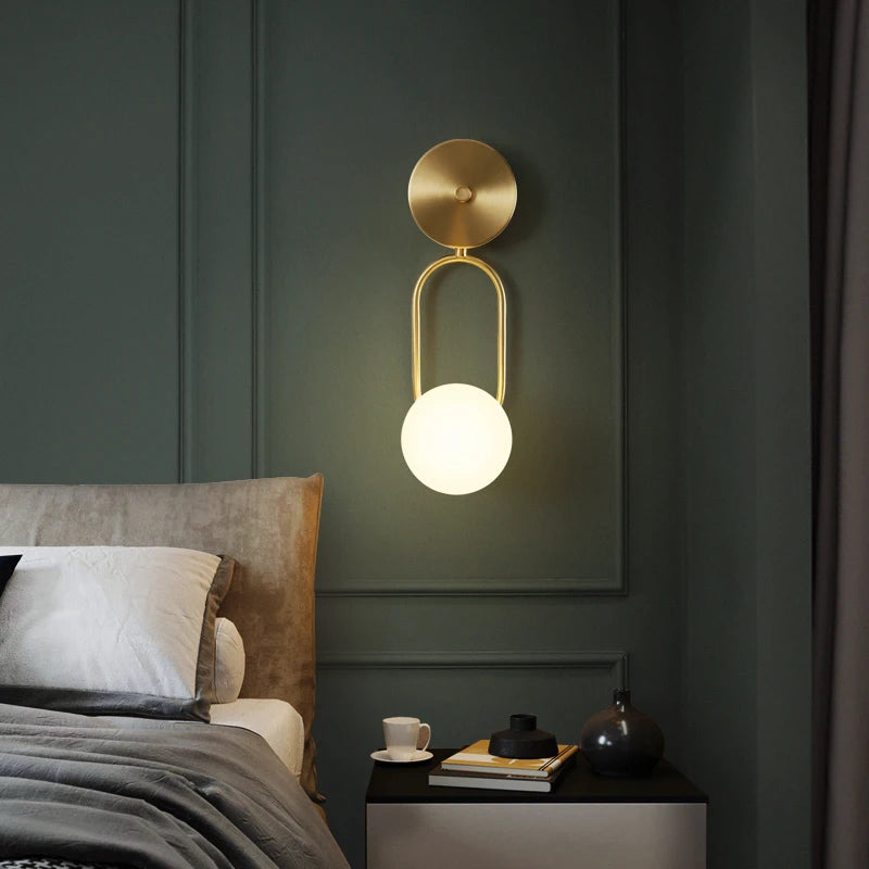 applique murale moderne en cuivre pour décoration intérieure élégante - vue 4 sur 9
