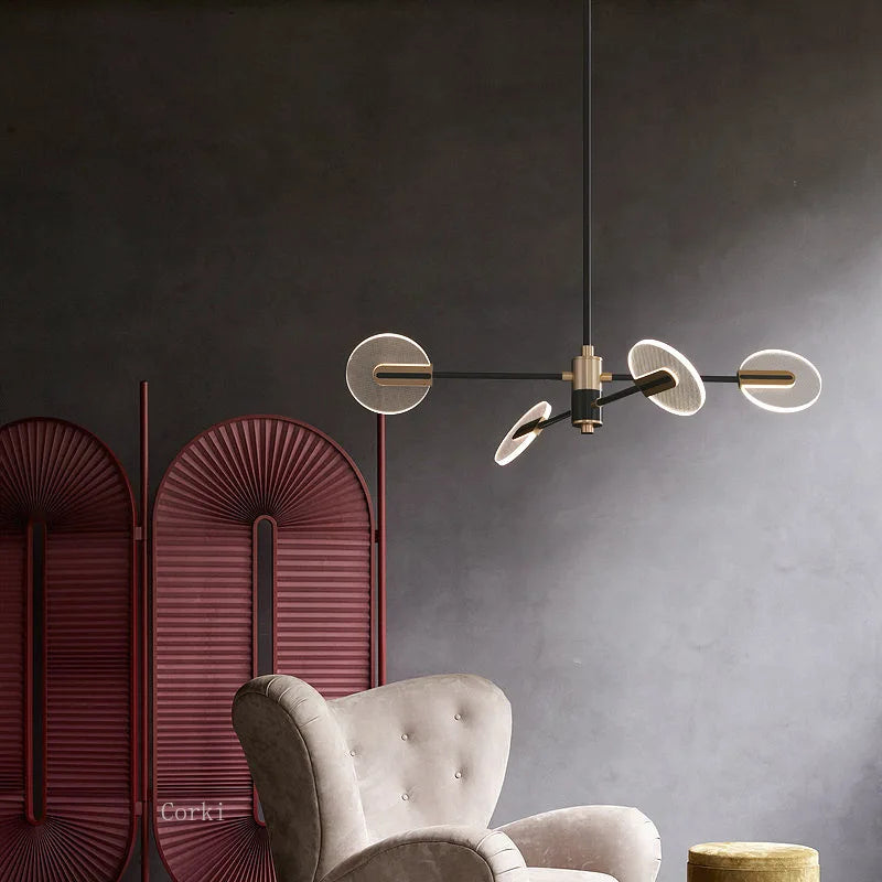 lustre moderne en acrylique design nordique pour une décoration élégante - vue 3 sur 10