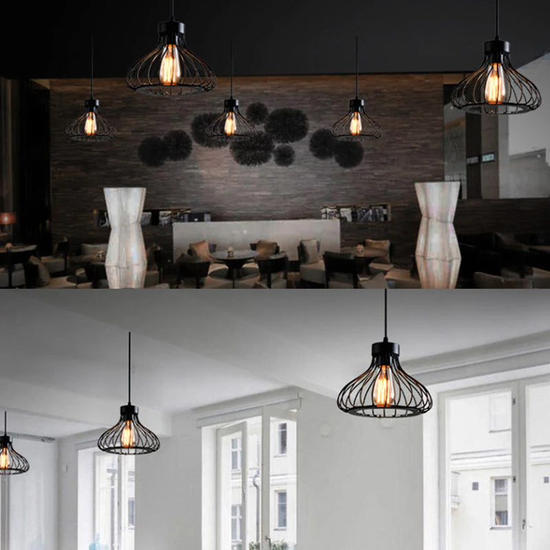 Lampe suspension vintage rétro nordique minimaliste