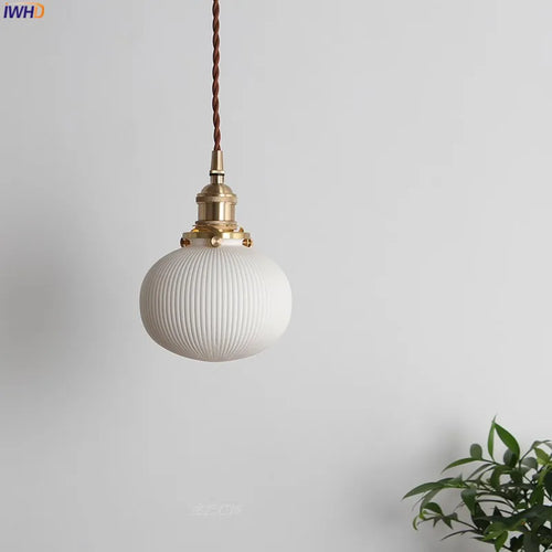 suspension Style nordique en céramique luminaires chambre à manger salon lumière moderne suspension LED lampe Luminaire