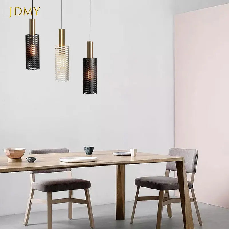 Suspension lampe lampe suspendue nordique moderne loft suspendu lustre dispositif E27 LED lustre cuisine salle à manger bar salon - vue 4 sur 8