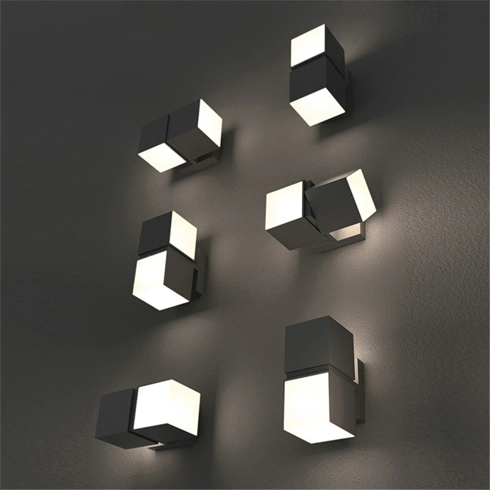 applique murale led étanche moderne pour extérieur décoratif paysage jardin allée - vue 6 sur 11