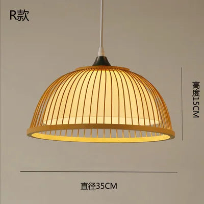 lustre en bambou style zen pour ambiance relaxante - vue 17 sur 29