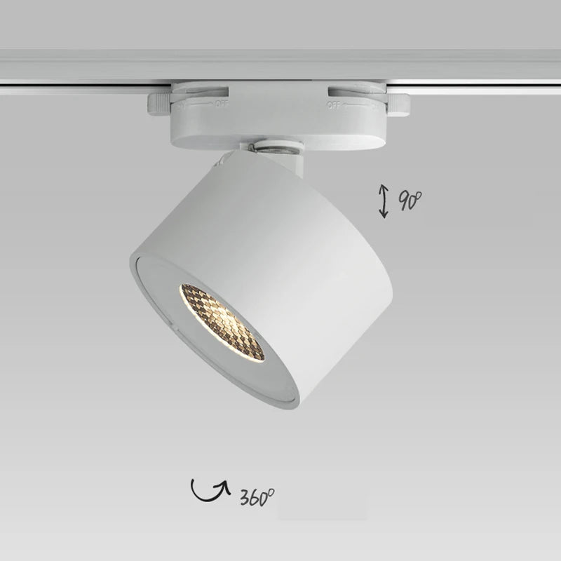 éclairage led sur rail réglable pour magasin de vêtements - vue 4 sur 6