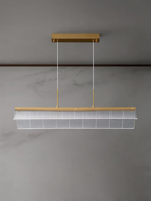lustre moderne en cuivre suspension éclairage intérieur design - vue 4 sur 7