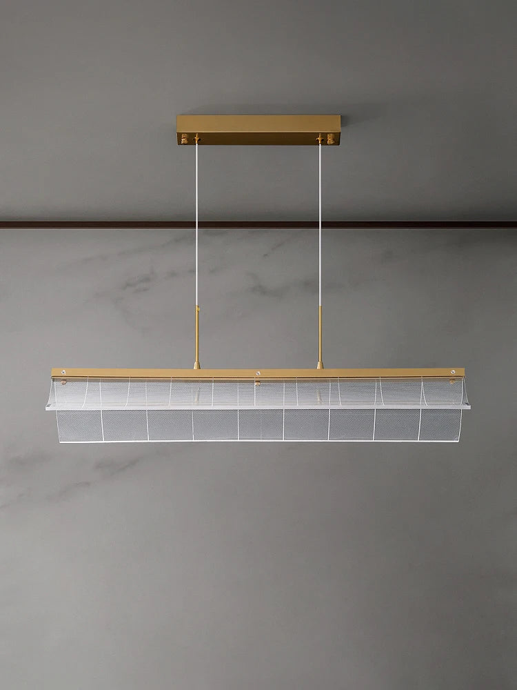 lustre moderne en cuivre suspension éclairage intérieur design - vue 3 sur 7
