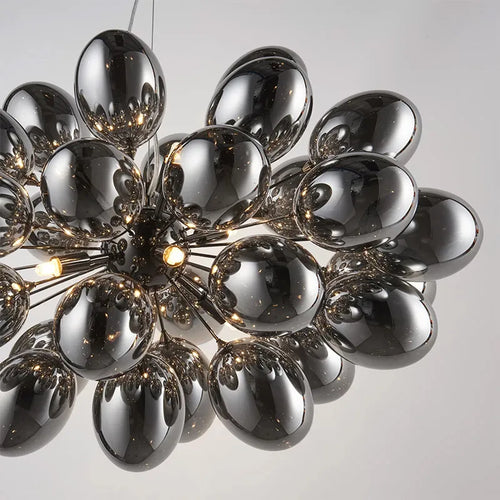 Lustre en verre en forme de raisin postmoderne