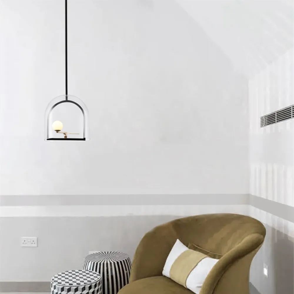 suspension oiseau minimaliste géométrique design créatif et moderne - vue 3 sur 9