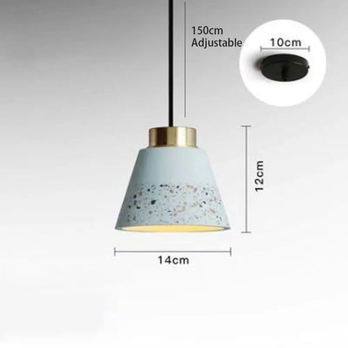 suspension vintage en ciment pour bar et café - vue 12 sur 14