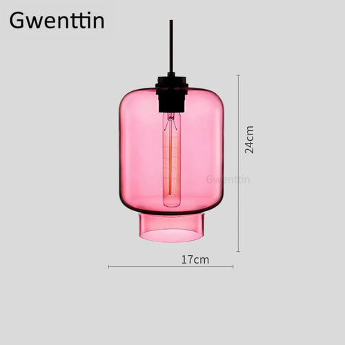 suspension moderne en verre teinté pour décoration intérieure - vue 27 sur 30