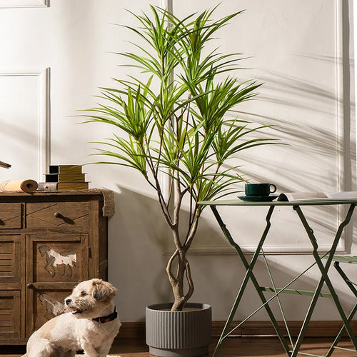 grand arbre artificiel palmier plante tropicale en pot décorative - vue 2 sur 10