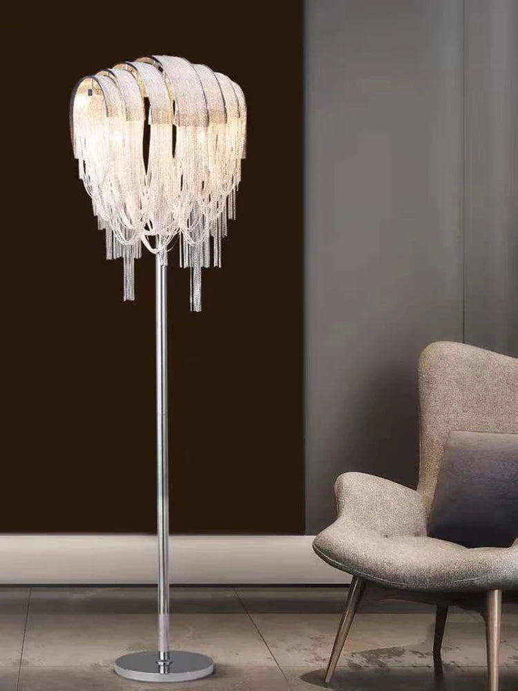 lampadaire décoratif post-moderne nordique en aluminium - vue 4 sur 8