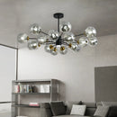 lustre moderne design haricot magique en verre intérieur