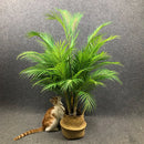 plantes tropicales palmier artificiel avec feuilles monstera décoration jardin