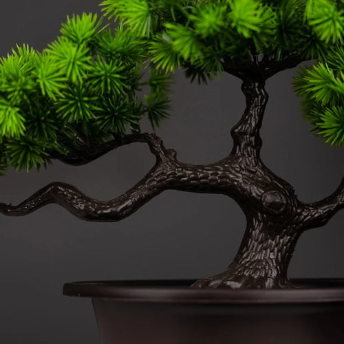 plantes de pin artificielles bonsaï pour décoration intérieure et extérieure - vue 6 sur 8