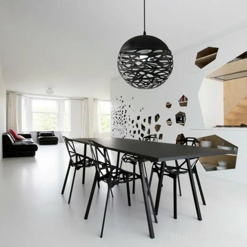 suspension led moderne en métal pour intérieur décoratif - vue 3 sur 8
