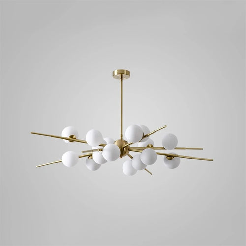 lustre led moderne en verre boule nordique pour bar café