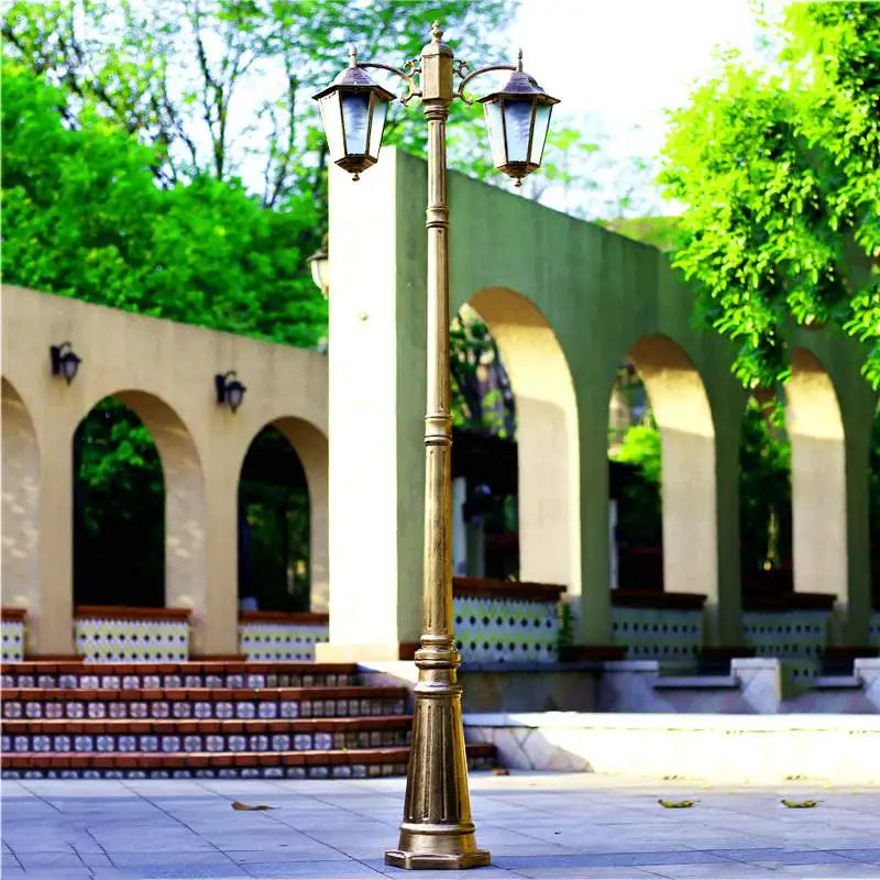 lampadaire épais en aluminium pour éclairage extérieur jardin - vue 10 sur 10