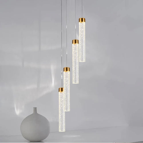 suspension moderne en cristal à bulles pour bars et cafés - vue 2 sur 9