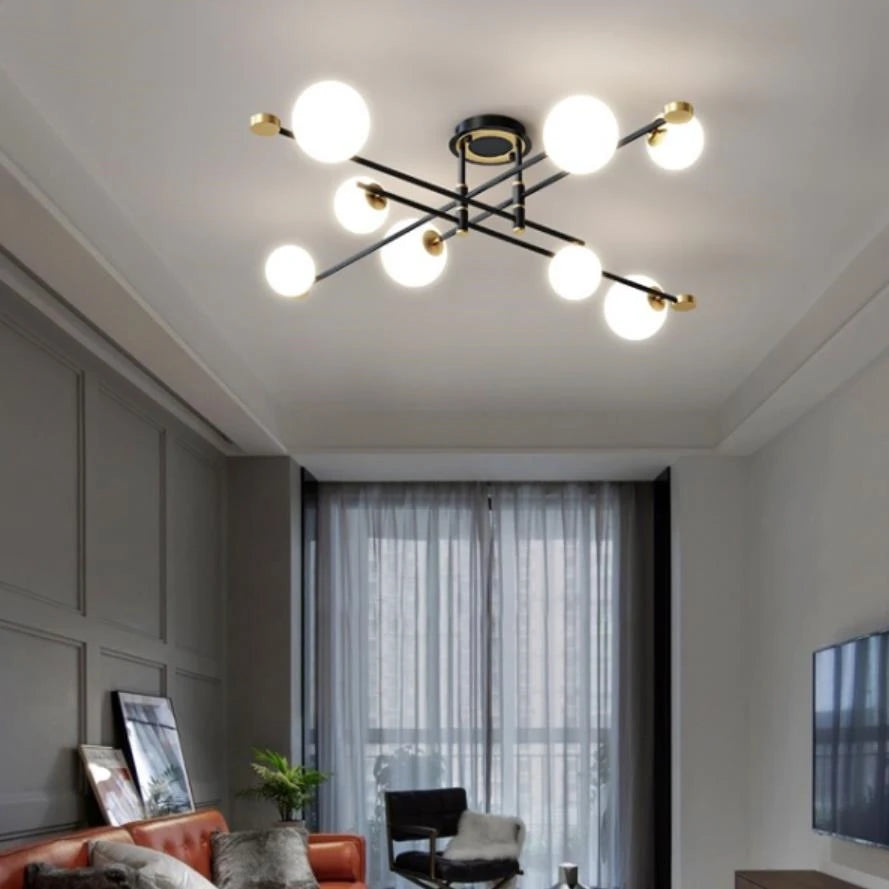 lustres led minimalistes pour éclairage intérieur moderne - vue 4 sur 7