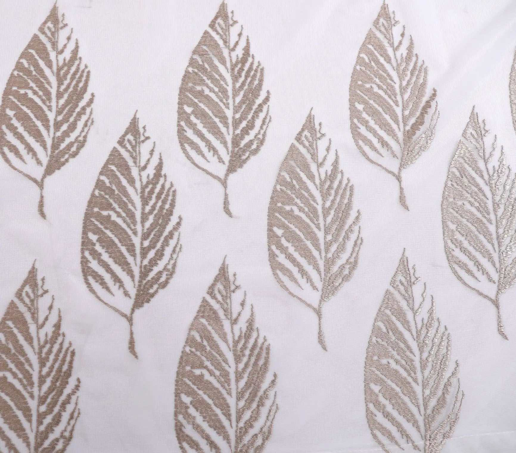 Voilage tulle brodé fleurs style européen salon chambre - vue 7 sur 8