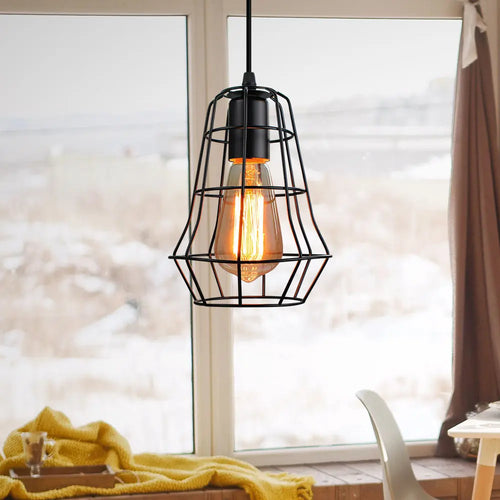 Vintage rétro Loft industriel fer suspendus lumières E27 suspension LED lampe pour la maison salon chambre cuisine Restaurant décor