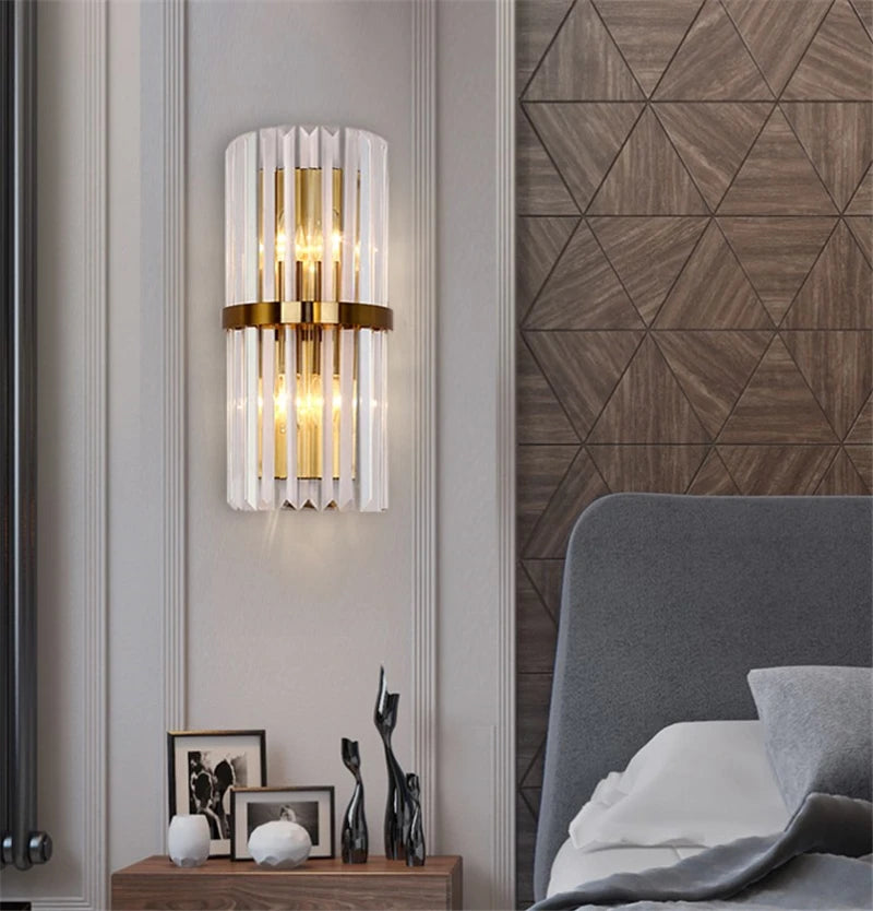 applique murale en cristal de luxe pour décoration intérieure - vue 2 sur 9