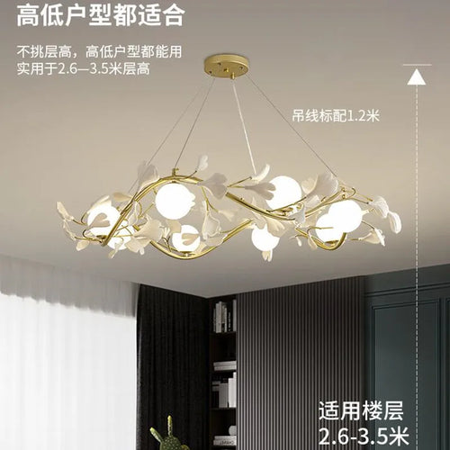 lustre décoratif nordique en verre luxe pour intérieur moderne - vue 4 sur 9