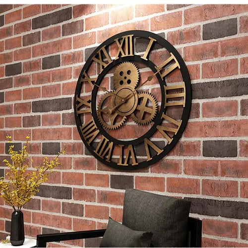 horloge murale rétro créative style décoratif tendance - vue 7 sur 8
