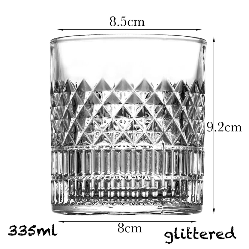Verre whisky old fashioned relief style bar maison