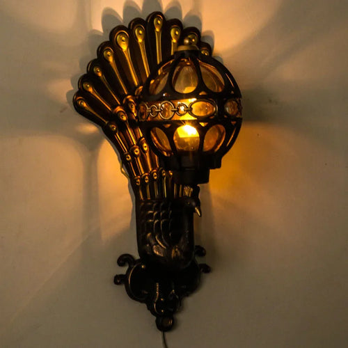 applique murale Style européen rétro paon Led hôtel Art balcon Villa porte lumière adapté à l'éclairage intérieur/extérieur - vue 2 sur 11