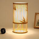 lampadaire japonais moderne en bois de bambou fait main