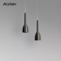 Suspension design LED nordique Nickel brossé
