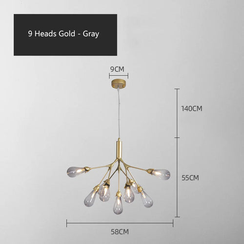 lustre luciole design post-moderne pour intérieur élégant et créatif