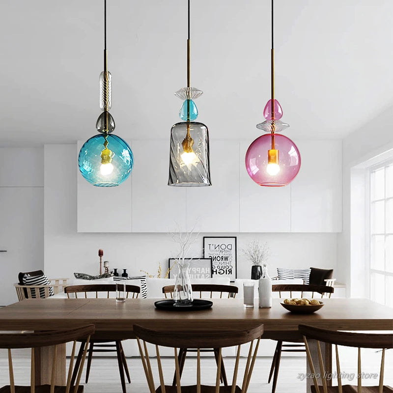 suspension en verre moderne pour décoration intérieure élégante - vue 3 sur 10