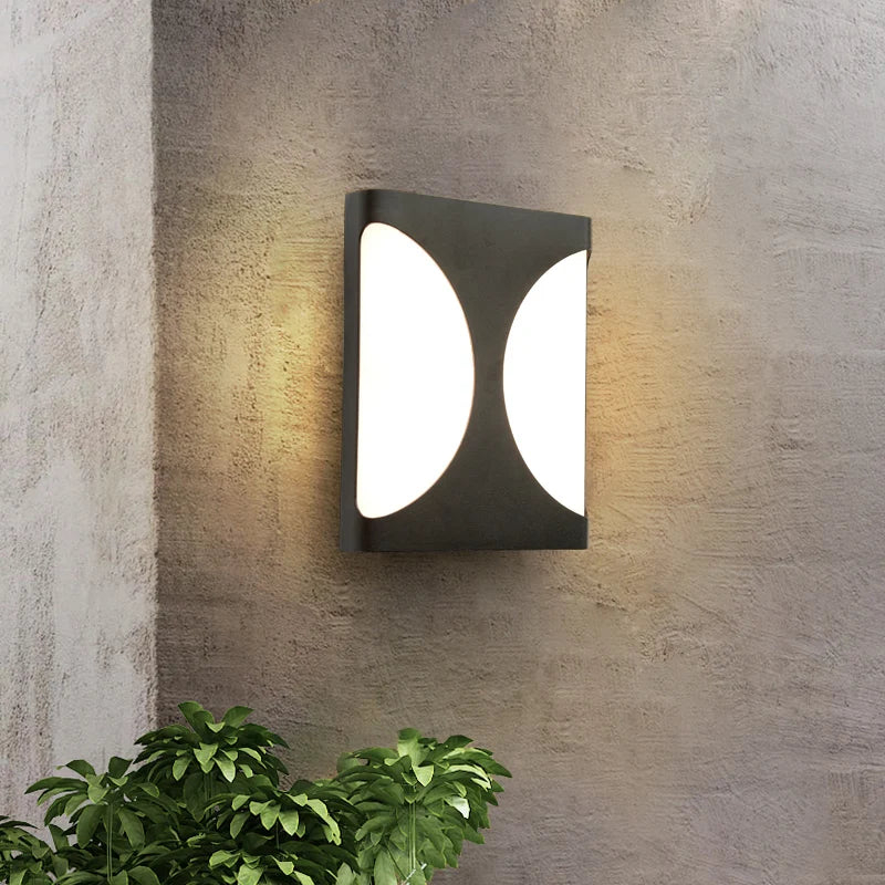 Moderne 15W extérieur applique murale LED lampes Simple étanche en plastique jardin porche appliques balcon maison extérieur éclairage mural Luminaire