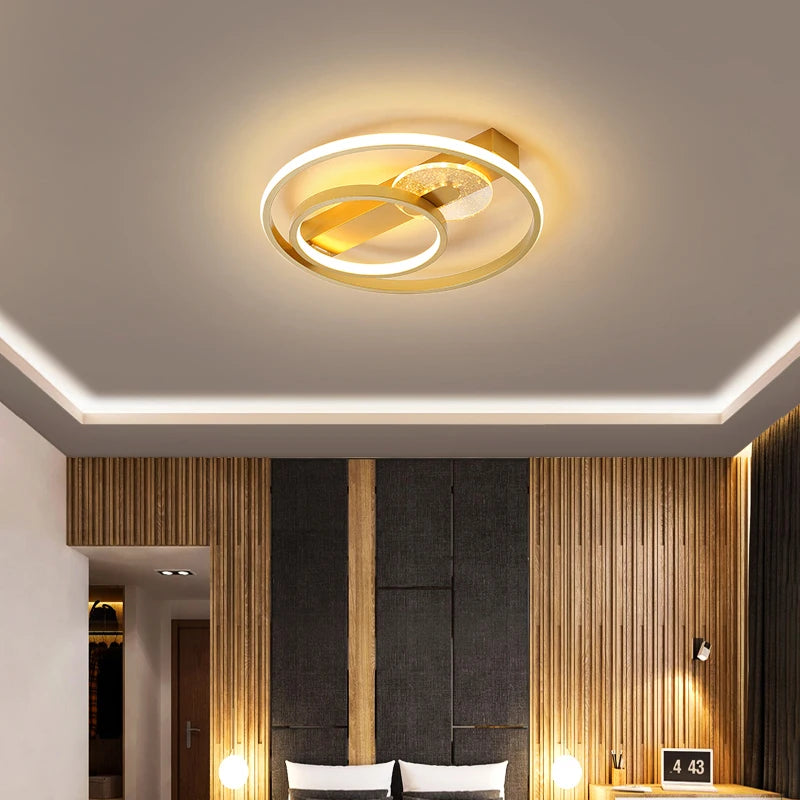 plafonnier design led rond ultra mince pour intérieur maison - vue 2 sur 9