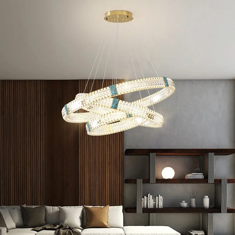 suspension en cristal design moderne pour intérieur élégant - vue 5 sur 16