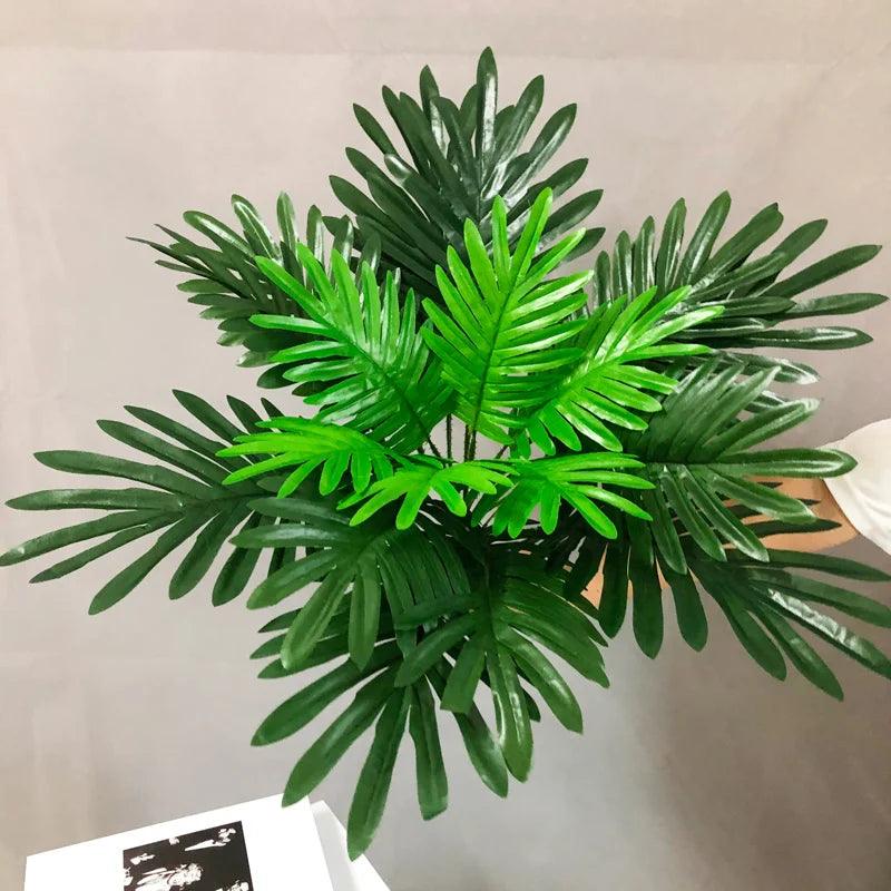 bouquet de fausses feuilles de palmier tropical décoratif pour fêtes et événements - vue 11 sur 13