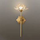 applique murale led en cristal style lotus pour décoration intérieure