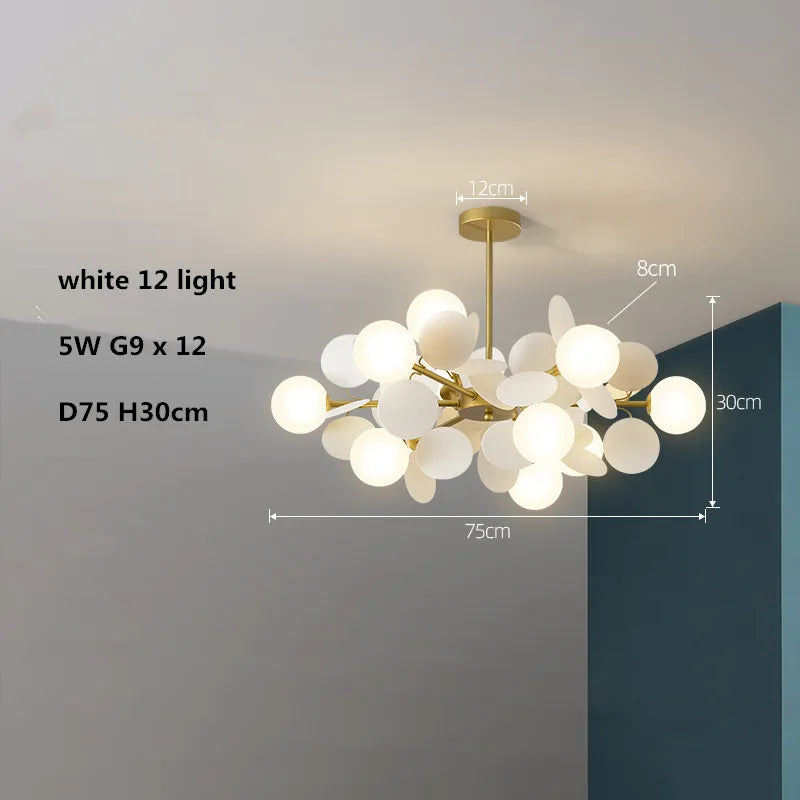 lustre led globe en verre acrylique coloré pour enfants - vue 19 sur 24