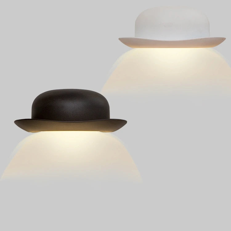 applique murale chapeau à LED aluminium design minimaliste - vue 3 sur 6