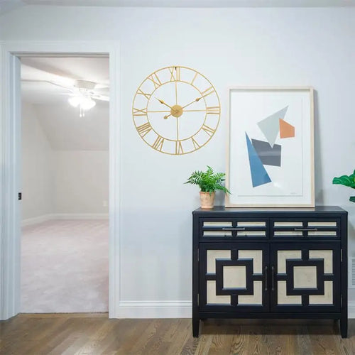 horloge murale silencieuse en fer décoration simple pour la maison