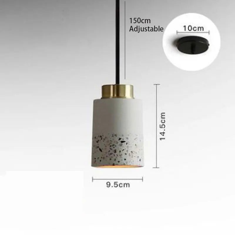 suspension vintage en ciment pour bar et café - vue 10 sur 14